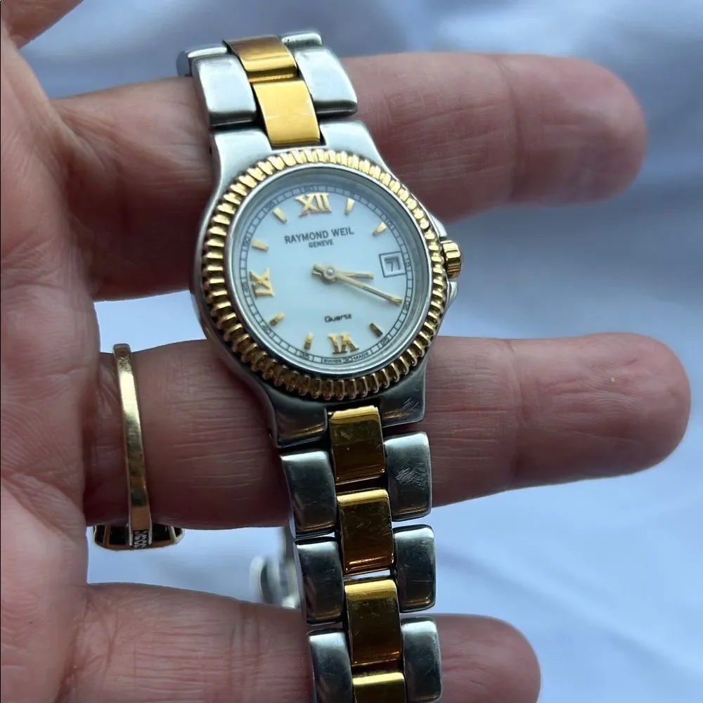 Raymond Weil Two-Tone Gold and Silver Watch